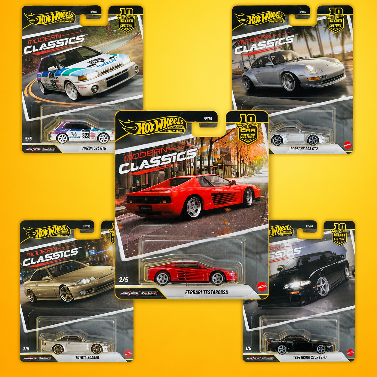 Car Culture Modern Classics - Full set of 5