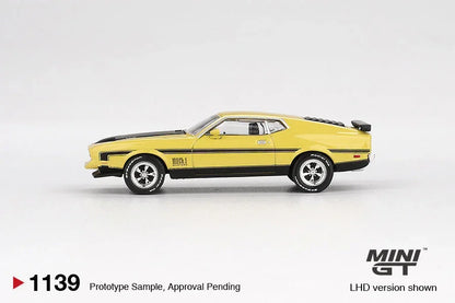 Mini GT 1139 -  Ford Mustang - Ford Mustang Mach1 Grabber Yellow - Scale 1:64