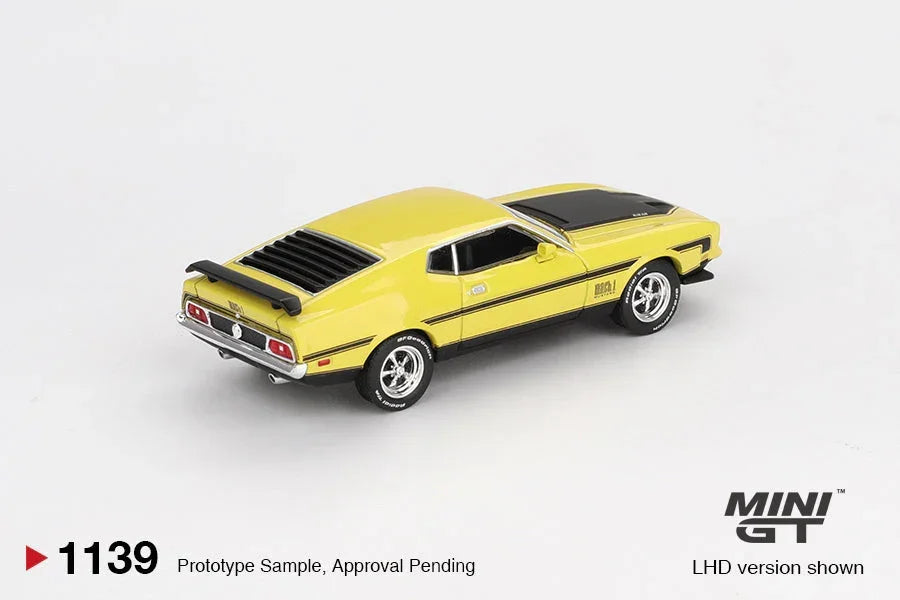 Mini GT 1139 -  Ford Mustang - Ford Mustang Mach1 Grabber Yellow - Scale 1:64