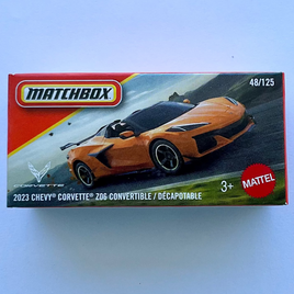 Matchbox PowerGrabs - 2023 Chevy Corvette Z06 Convertible / Décapotable