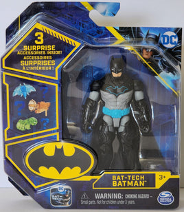 DC 10cm Action Figures With 3 Accessories - Bat-tech Batman