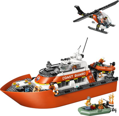 Lego - Coast Guard Rescue Boat And Helicopter - (60504)
