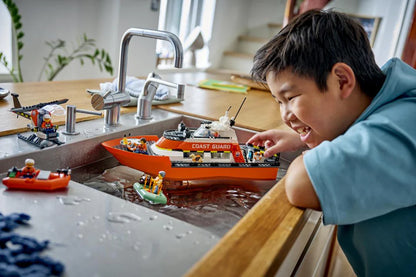 Lego - Coast Guard Rescue Boat And Helicopter - (60504)