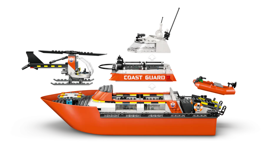 Lego - Coast Guard Rescue Boat And Helicopter - (60504)