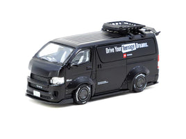 Tarmac Works - Toyota Hiace Widebody Black - Scale 1:64