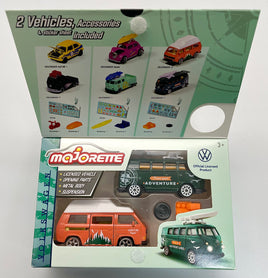 Majorette - Volkswagen T3 Camper +Volkswagen T1 With surfboard