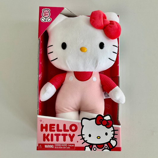 Hello Kitty - 30cm Plush (Pink Dungaree)