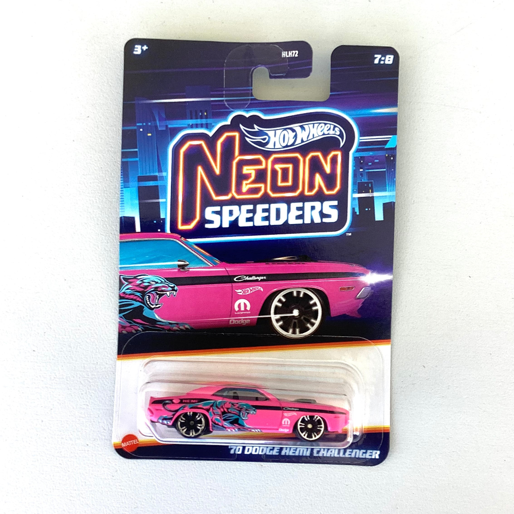 Neon Speeders - 1970 Dodge Hemi Challenger (Pink with Panther Graphics)