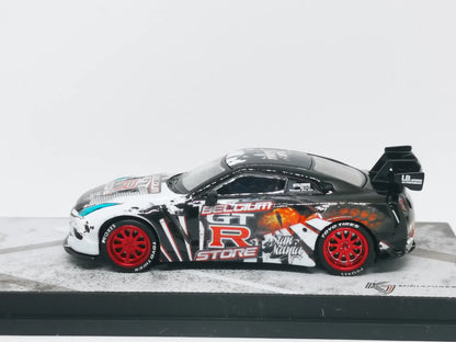 KJ Miniatures - 1:64 Nissan GT-R R35 Belgium GTR Store Edition Godzilla LBWK