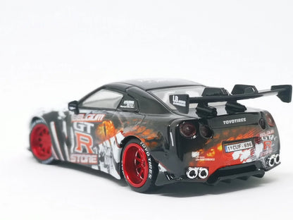 KJ Miniatures - 1:64 Nissan GT-R R35 Belgium GTR Store Edition Godzilla LBWK