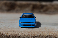 Tarmac Works Global 64 - Vertex Nissan Silvia S13 Toyo Tires - Blue - 1/64 scale