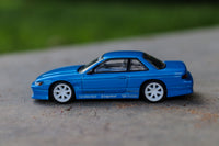 Tarmac Works Global 64 - Vertex Nissan Silvia S13 Toyo Tires - Blue - 1/64 scale