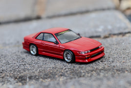 Tarmac Works Global 64 - VERTEX Nissan Silvia S13 - Red - 1/64 scale