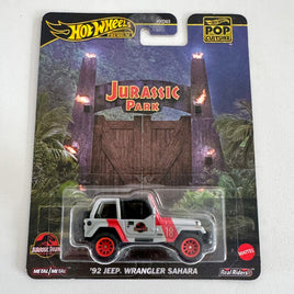 Hot Wheels Pop Culture - Jurassic Park 1992 Jeep Wrangler Sahara