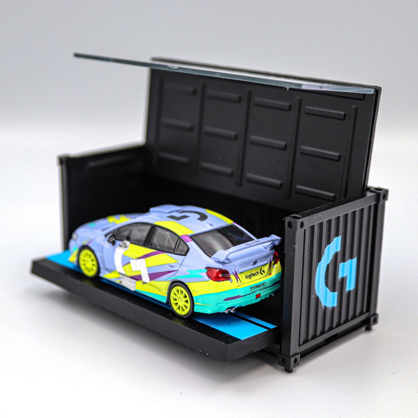 Tarmac Works - Subaru WRX STI 5207 Logitech G with Container - Hobby 64