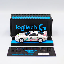 Tarmac Works - Toyota Supra RZ Logitech G Aurora with Container - Hobby 64 - Scale 1:64