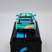 Tarmac Works - Mitsubishi Lancer Eco X Logitech G Next Dimension with Container - Hobby 64 - Scale 1:64