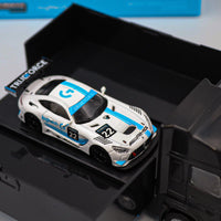 Tarmac Works - Mercedes - AMG GT3 Logitech G Race with Plastic Truck packaging - Hobby 64 Scale 1:64