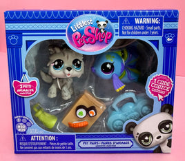 Littlest Pet Shop G7 Rockin' Sushi Pet Pairs Timber Wolf 20 & Fish 24