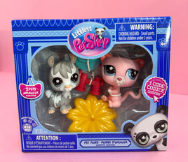 Littlest Pet Shop Gen 7 Lama 28 and Pink Cat 32