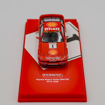 Tarmac Works - HOBBY 64 - Toyota Supra Turbo (MA70) BTCC 1988 Chris Hodgetts scale 1:64