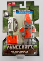 Minecraft Core Figure 8cm Skeleton with flames - bow - arrow