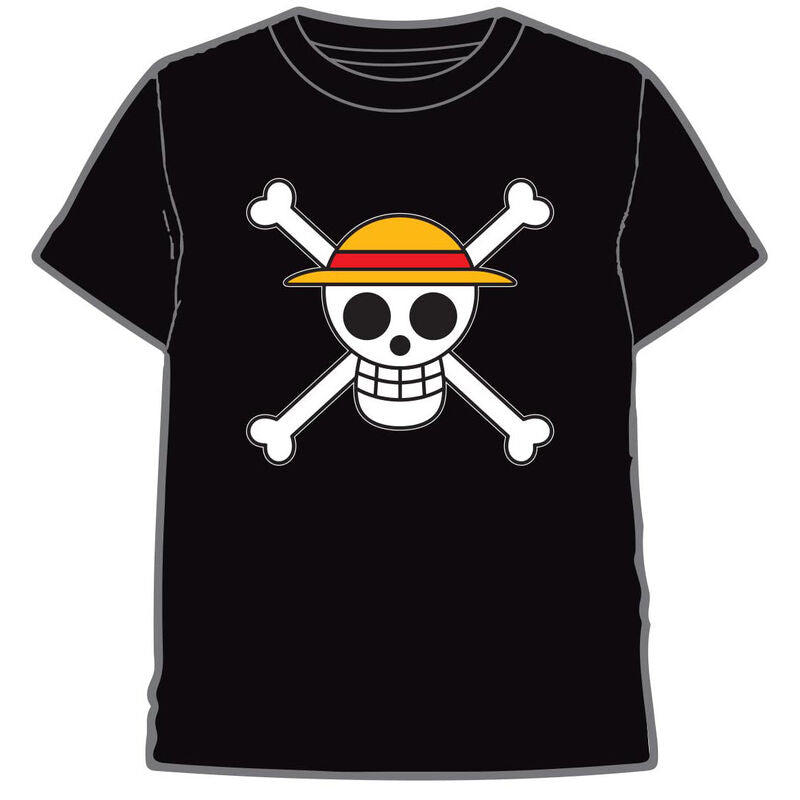 One Piece T-shirt (adult) - (Black / logo)