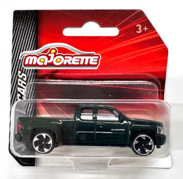 Majorette Street Cars - Chevrolet Silverado Double Cab Green scale 1:64