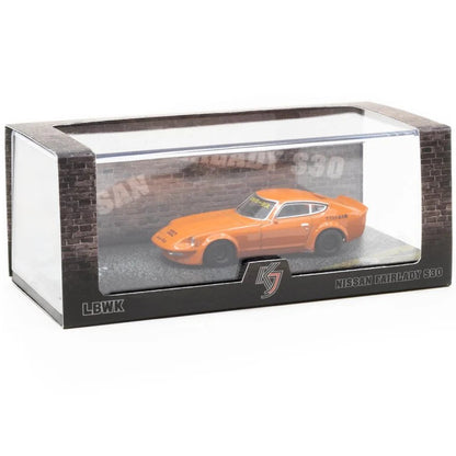 KJ Miniatures - 1:64 Nissan Fairlady 240Z (S30) LBWK Metallic Orange