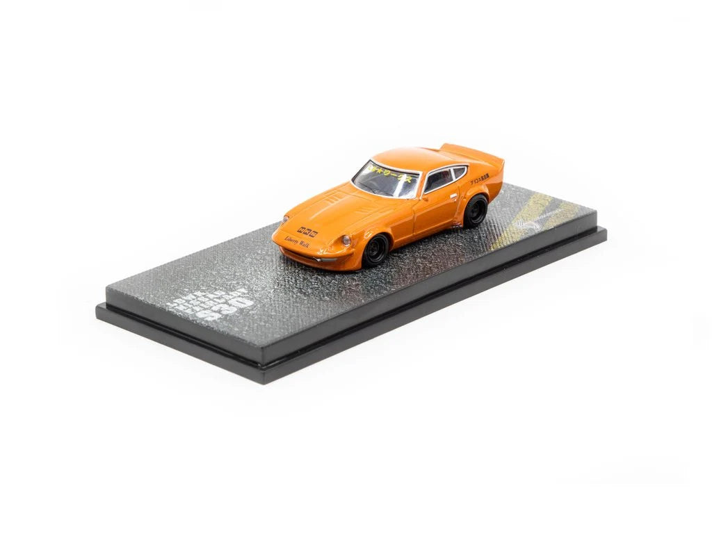KJ Miniatures - 1:64 Nissan Fairlady 240Z (S30) LBWK Metallic Orange
