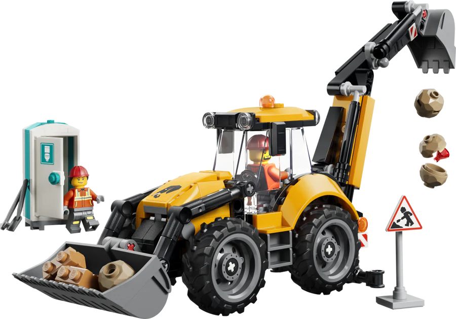 60480 - Lego City - Yellow Backhoe Loader