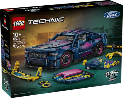 Lego Technic - Custom Garage Ford Mustang GT Car - 42236