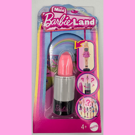 Barbie Mini Barbieland Fashionistas Dolls, 1.5-Inch Dolls in Lipstick Tube, Surprise Reveal (Dusty Pink)