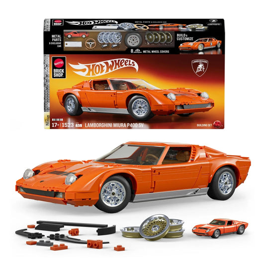 Mattel Brick Shop - Hot Wheels - '71 Lamborghini Miura P400 SV