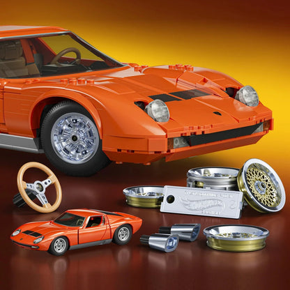 Mattel Brick Shop - Hot Wheels - '71 Lamborghini Miura P400 SV