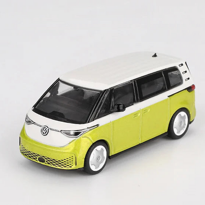 Mini GT 1110 - Volkswagen - Volkswagen ID.Buzz Candy White / Pomelo Yellow - Scale 1:64