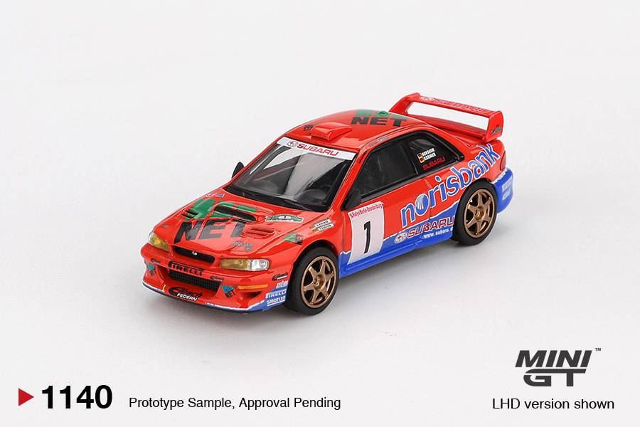 Mini GT 1140 - Subaru Impreza - Subaru Impreza WRC97 #1 1999 DRM Champion - Scale 1:64