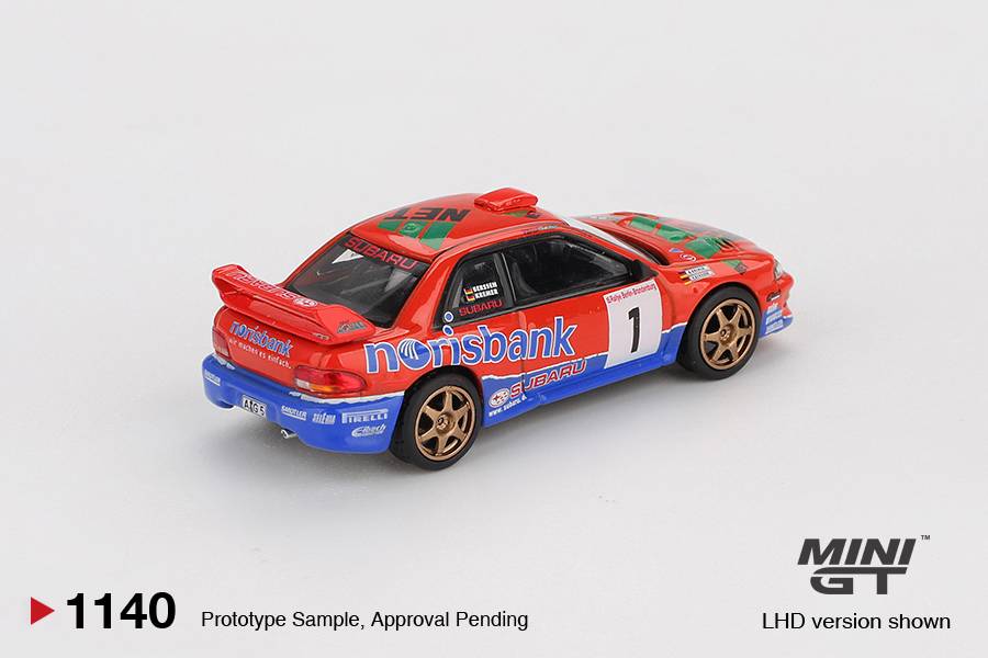 Mini GT 1140 - Subaru Impreza - Subaru Impreza WRC97 #1 1999 DRM Champion - Scale 1:64