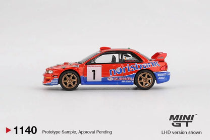 Mini GT 1140 - Subaru Impreza - Subaru Impreza WRC97 #1 1999 DRM Champion - Scale 1:64