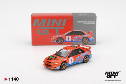 Mini GT 1140 - Subaru Impreza - Subaru Impreza WRC97 #1 1999 DRM Champion - Scale 1:64