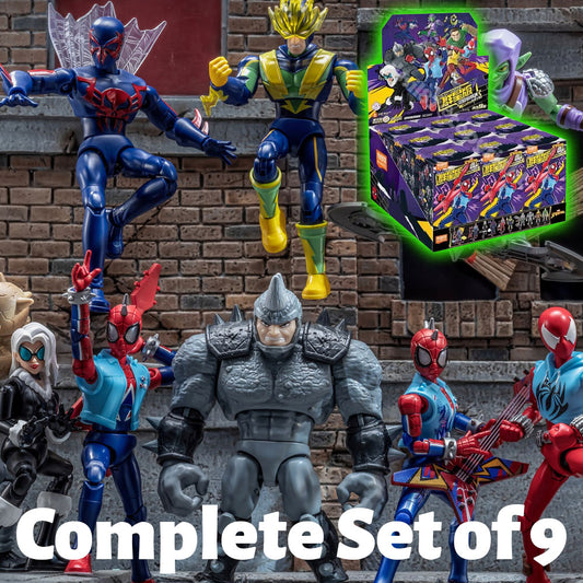 81146 - Marvel Galaxy Version - Series 6 - Spider-Man (Complete set of 9)