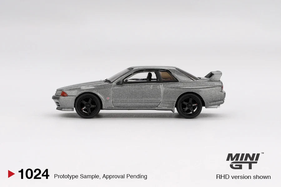 Mini GT 1024 -  Nissan - Nissan Skyline GT-R Dark Metal Gray (NISMO BNR34 CRS)  - Scale 1:64