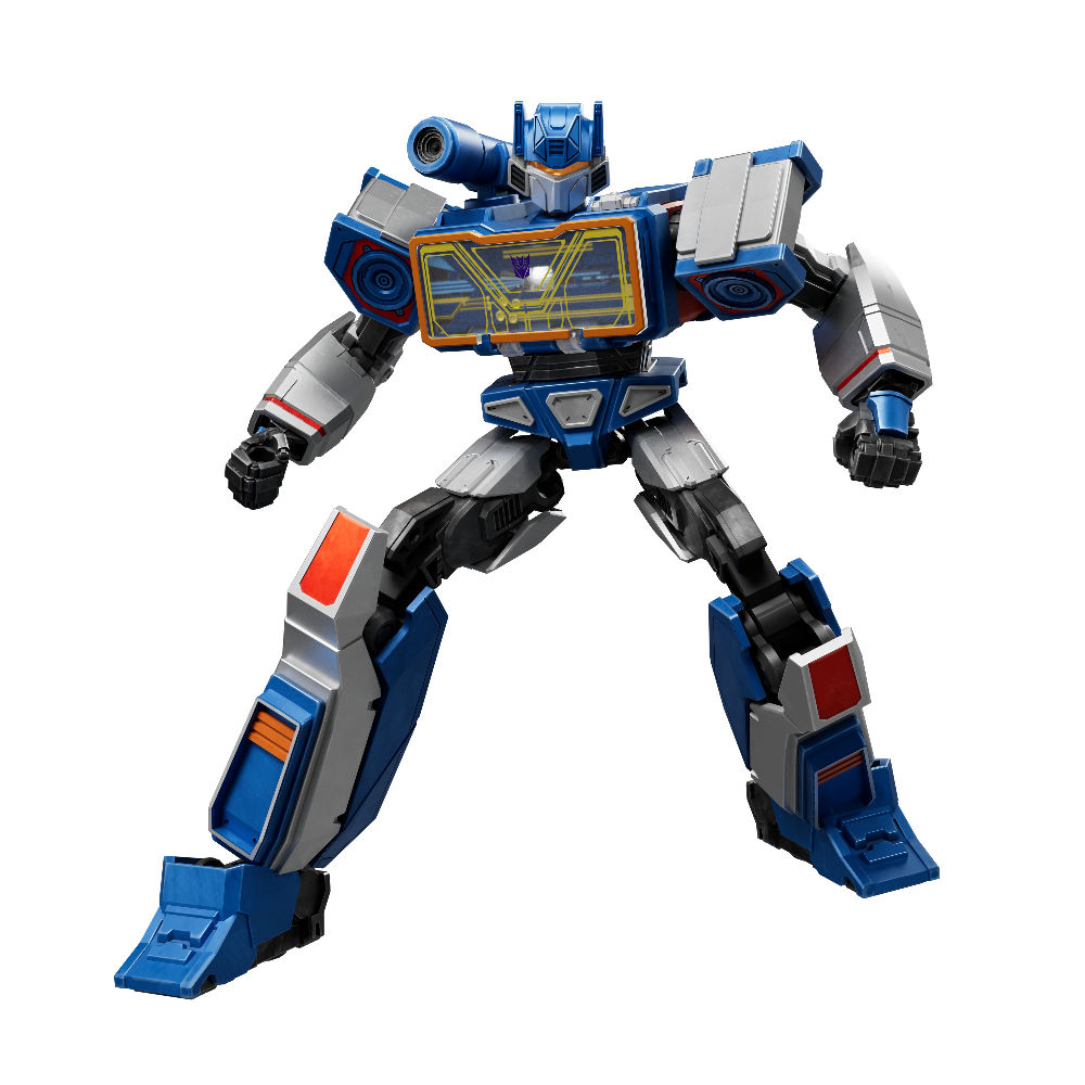 Toy robot figure on a white background