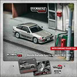 Preorder - Tarmac Works - HONDA Ballade Sports MUGEN CR-X Pro Silver