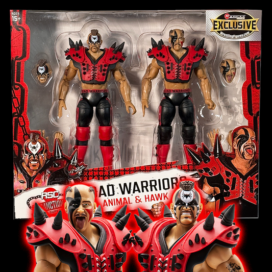 RSC Unsanctioned - The Road Warriors - Hawk & Animal (Red)