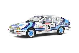 Solido ALFA ROMEO GTV6 – RALLYE DES GARRIGUES – 1986 – #15 C.RIGOLLET/M.BATHELOT 1:18