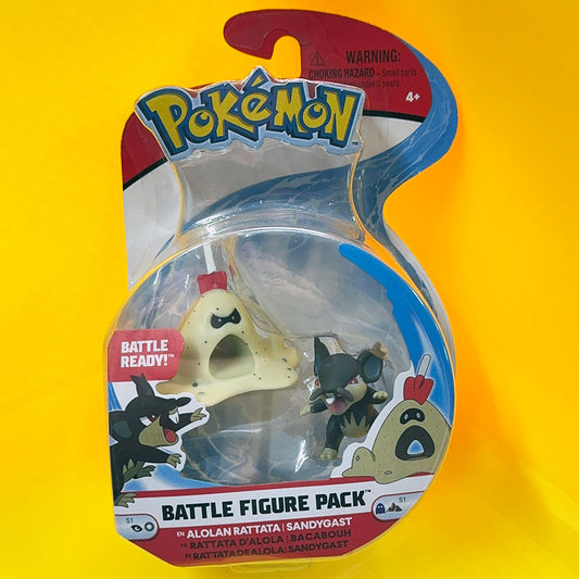 Pokémon Battle Figures - Alolan Rattata & Sandygast
