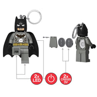 LEGO DC - Batman Key Chain Light - Grey - 7.6cm Tall