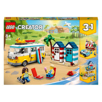 LEGO Creator Beach Camper Van 31138 Building Toy Cars (556 Pieces)