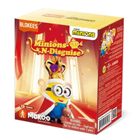 Box of Minions toy with crown design featuring Blokees and Minions branding.